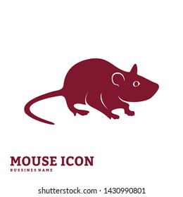 Mouse Design Vector. Silhouette of Mouse. Vector illustration