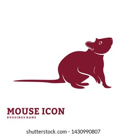 Mouse Design Vector. Silhouette of Mouse. Vector illustration