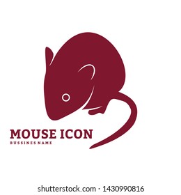 Mouse Design Vector. Silhouette of Mouse. Vector illustration