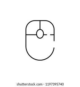 mouse, device icon. Element of business start up icon for mobile concept and web apps. Thin line mouse, device icon can be used for web and mobile