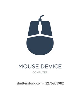 mouse device icon vector on white background, mouse device trendy filled icons from Computer collection, mouse device vector illustration