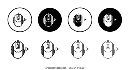 mouse direction right icon Simple outline illustration set
