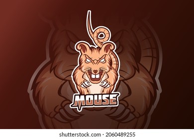 mouse e sport logo vector