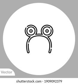Mouse ear icon sign vector,Symbol, logo illustration for web and mobile