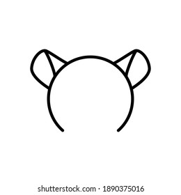 Mouse Ears Icon Line Style Vector Stock Vector (Royalty Free ...