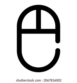 ratón para icono electrónico línea