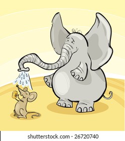 Mouse and Elephant