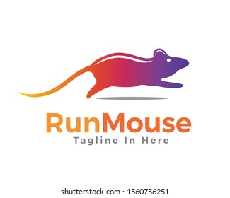 Mouse fast racing logo design inspiration