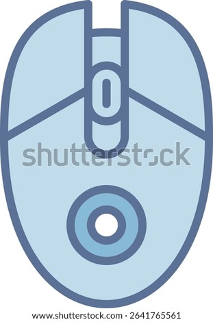 Mouse Filled Blue Tone Icon