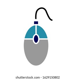 Mouse flat icon design vector illustration