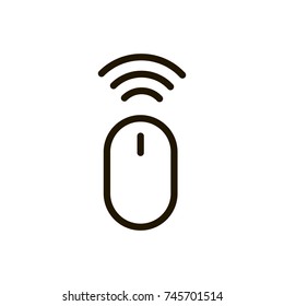 Mouse flat icon. Single high quality outline symbol of control for web design or mobile app. Thin line signs of computer game for design logo, visit card, etc. Outline pictogram of online