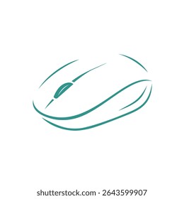 design do vetor do logotipo flaticon do mouse com cor tosca. Bom para ícone, logotipo, etc
