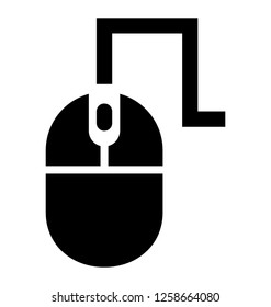 Mouse glyph icon