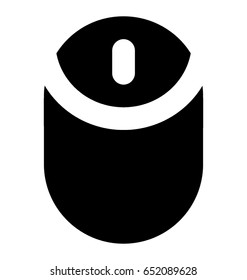 Mouse Glyph Vector Icon