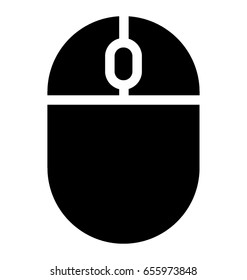 Mouse Glyph Vector Icon