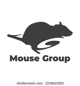 mouse group, mouse logo and initial letter G. for company name, online business etc