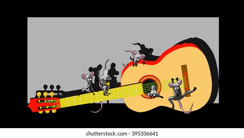 mouse guitar band music