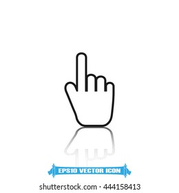 Mouse hand cursor icon vector illustration eps10.