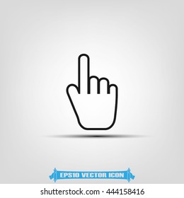Mouse hand cursor icon vector illustration eps10.