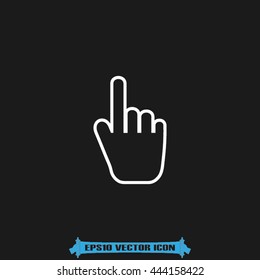 Mouse hand cursor icon vector illustration eps10.