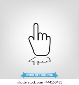 Mouse hand cursor icon vector illustration eps10.