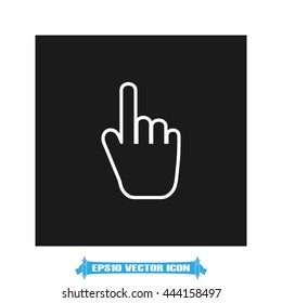 Mouse hand cursor icon vector illustration eps10.