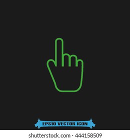 Mouse hand cursor icon vector illustration eps10.