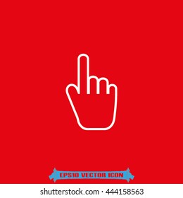 Mouse hand cursor icon vector illustration eps10.