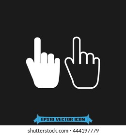 Mouse hand cursor icon vector illustration eps10.