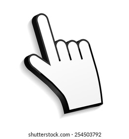 Mouse Hand Cursor Illustration Stock Illustration 290068613 