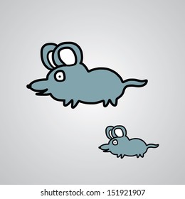 mouse hand drawn cartoon sketch