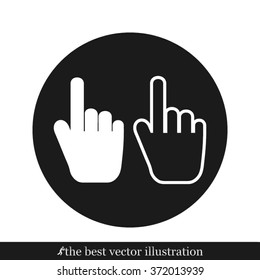 Mouse hand icon vector illustration eps10.