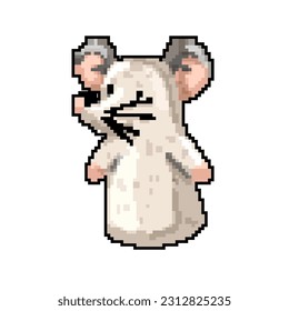 mouse hand puppet game pixel art retro vector. bit mouse hand puppet. old vintage illustration