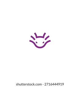 Icono de la cabeza del ratón Ilusión de Vector de diseño de logotipo