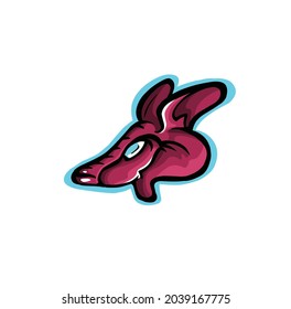 logotipo de la mascota de la cabeza del ratón con estilo de dibujo de la mano para la impresión de insignias, emblemas y camisetas. ilustración de la cabeza del ratón