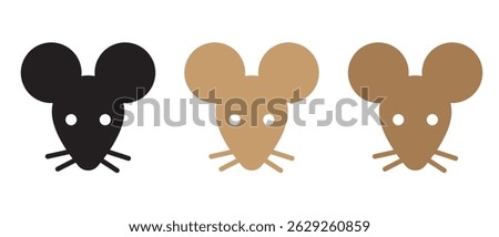 Mouse head vector illustration design.