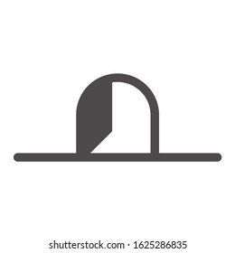 Mouse hole icon in flat style.Vector illustration.