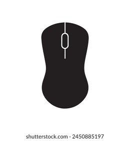 Mouse icon. Black Mouse icon on white background. Vector illustration