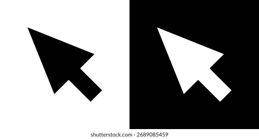 Icono del ratón. El Vector de silueta negro