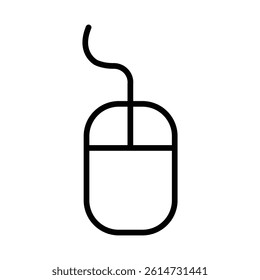 Mouse icon black and white vector sign
