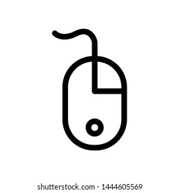 Mouse icon , business office , click cursor template logo 

emblem isolated vector illustration , outline solid 

background white