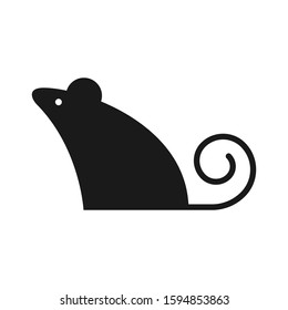 Mouse icon. Chinese New Year Traditional Symbol. Isolated vector illustration. Horoscope animal pictogram.