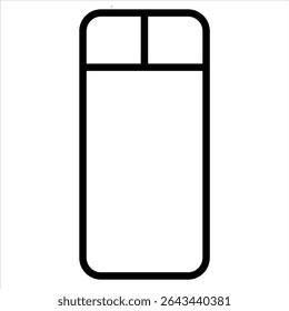 Mouse icon in clean vector style, representing computer hardware, control, and navigation. Ideal for tech, UI design, and digital tools. Fully editable Adobe Illustrator EPS file included.
