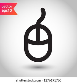 Mouse icon. Computer mouse icon. Computer mouse linear icon. Mouse vector sign. Flat line symbol