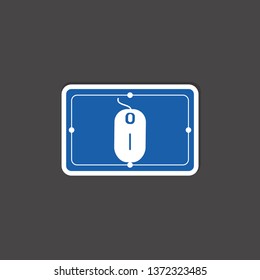 mouse icon. computer tool