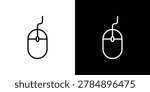 Mouse icon design collection logo vector illustration