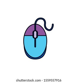 mouse icon design, Digital technology communication social media internet web and wireless theme Vector illustration
