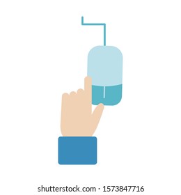 Mouse icon design, Digital technology communication social media internet web  theme Vector illustration