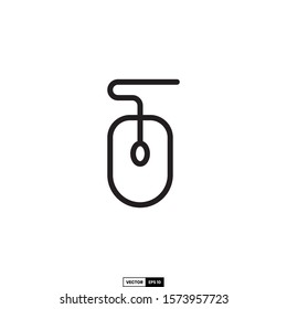 Mouse icon, design inspiration vector template for interface and any purpose