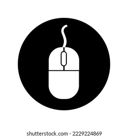 MOUSE ICON DESIGN TEMPLATE. ILLUSTRATIONS ARE EDITABLE. A SIMPLE FLAT DESIGN